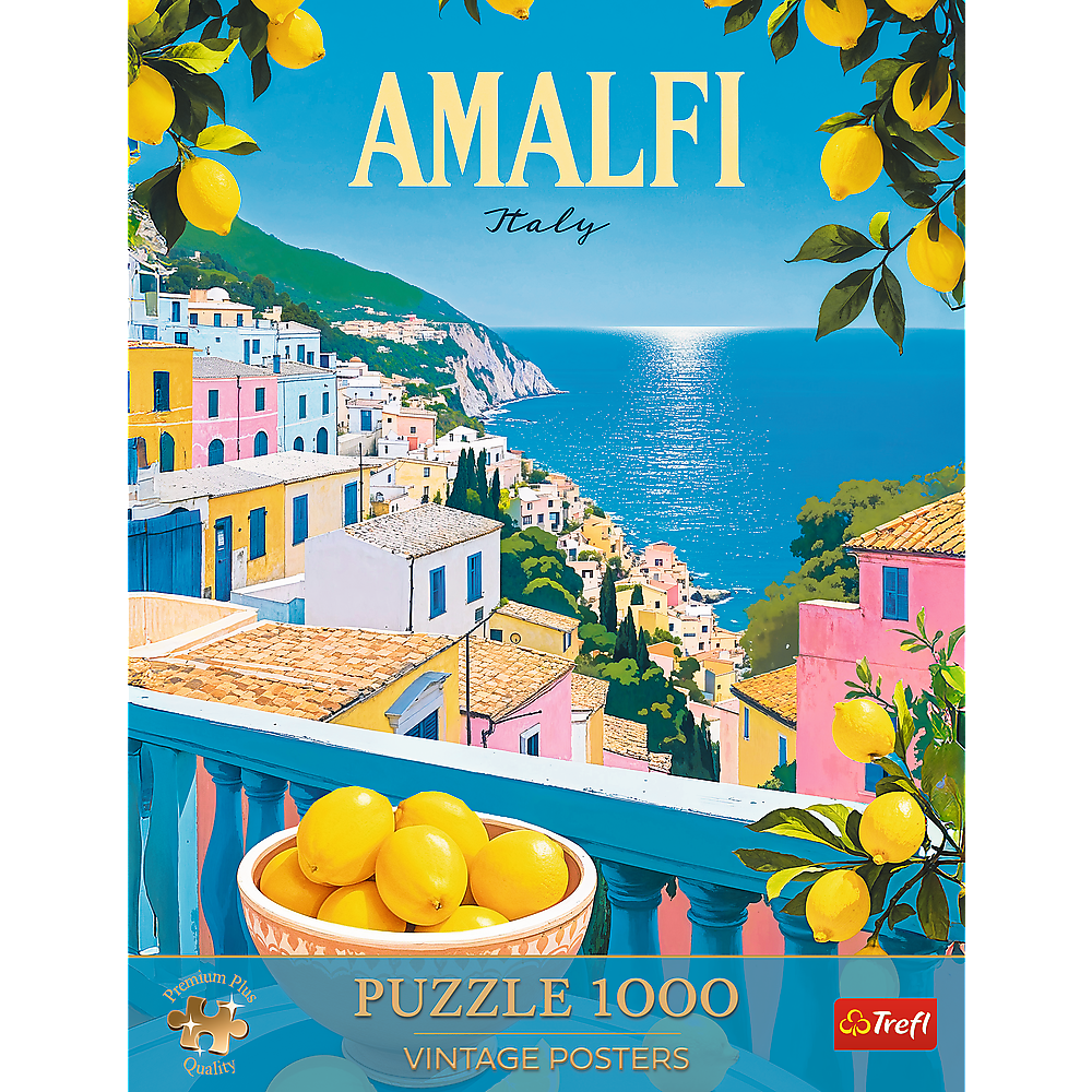 Trefl Premium Plus Vintage Poster: Amalfi, Italy 1000 Piece Puzzle