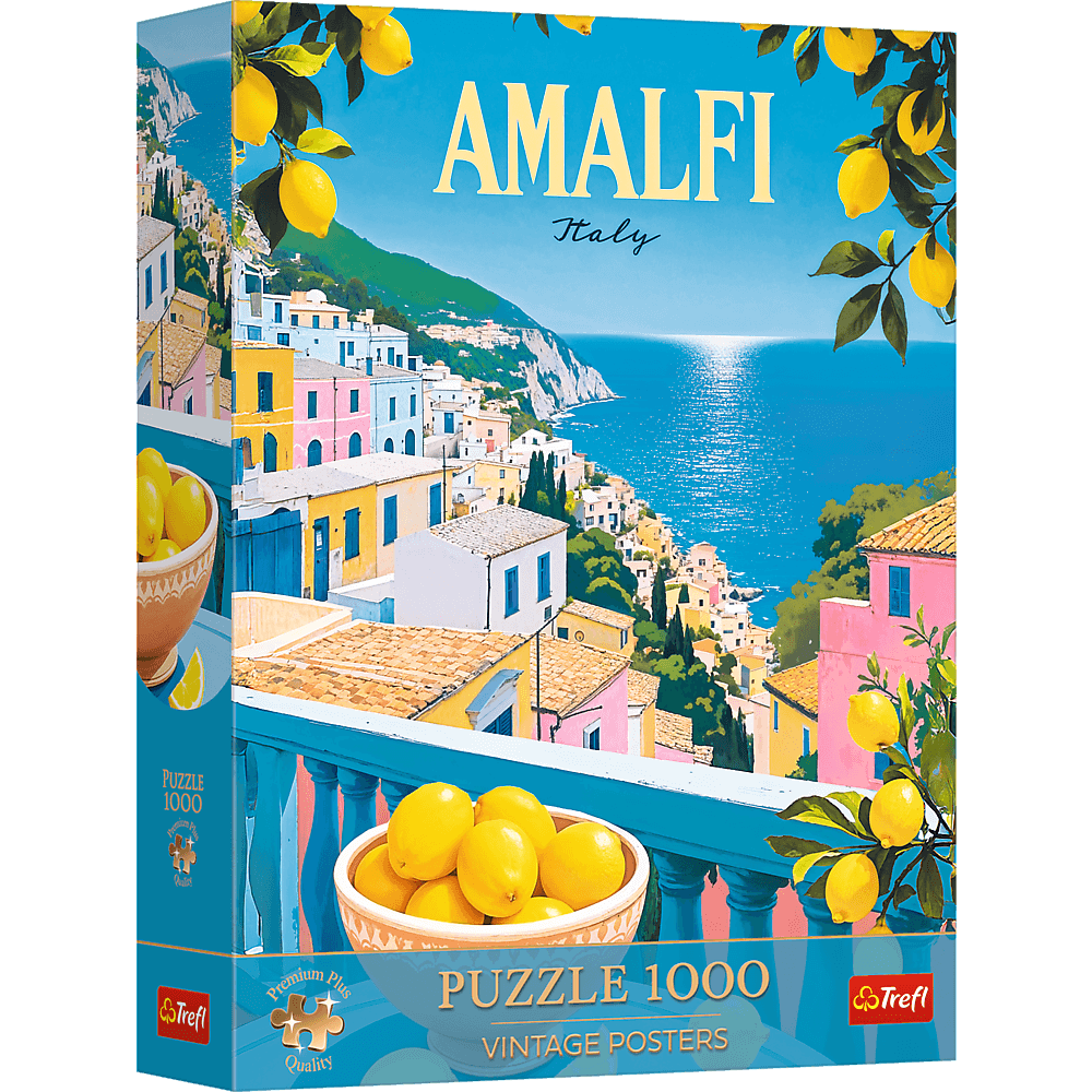 Trefl Premium Plus Vintage Poster: Amalfi, Italy