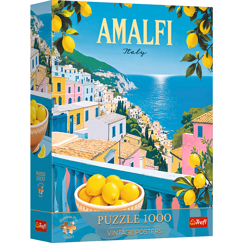 Trefl Premium Plus Vintage Poster: Amalfi, Italy