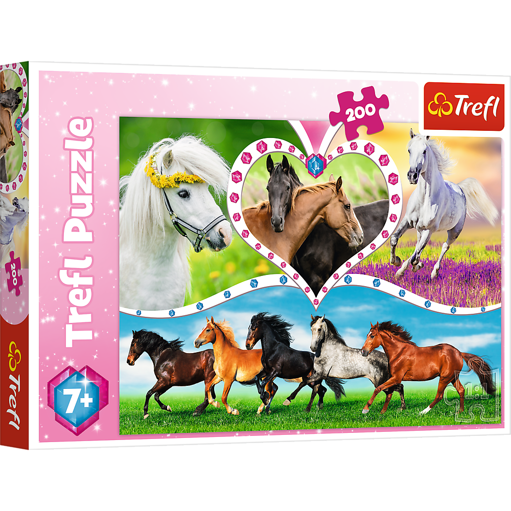 Trefl Kids 200pc Beautiful Horses Puzzle