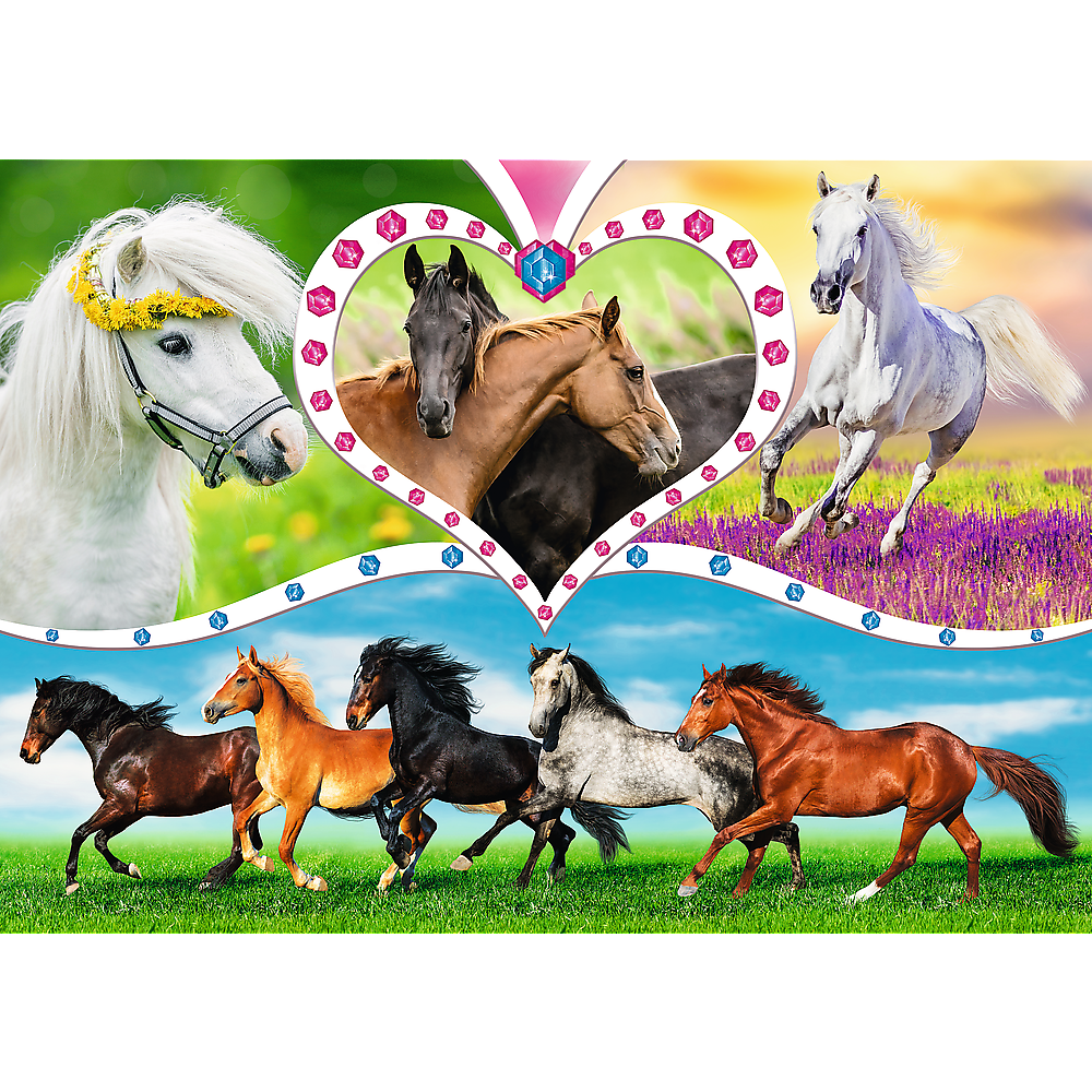 Trefl Kids 200pc Beautiful Horses puzzle