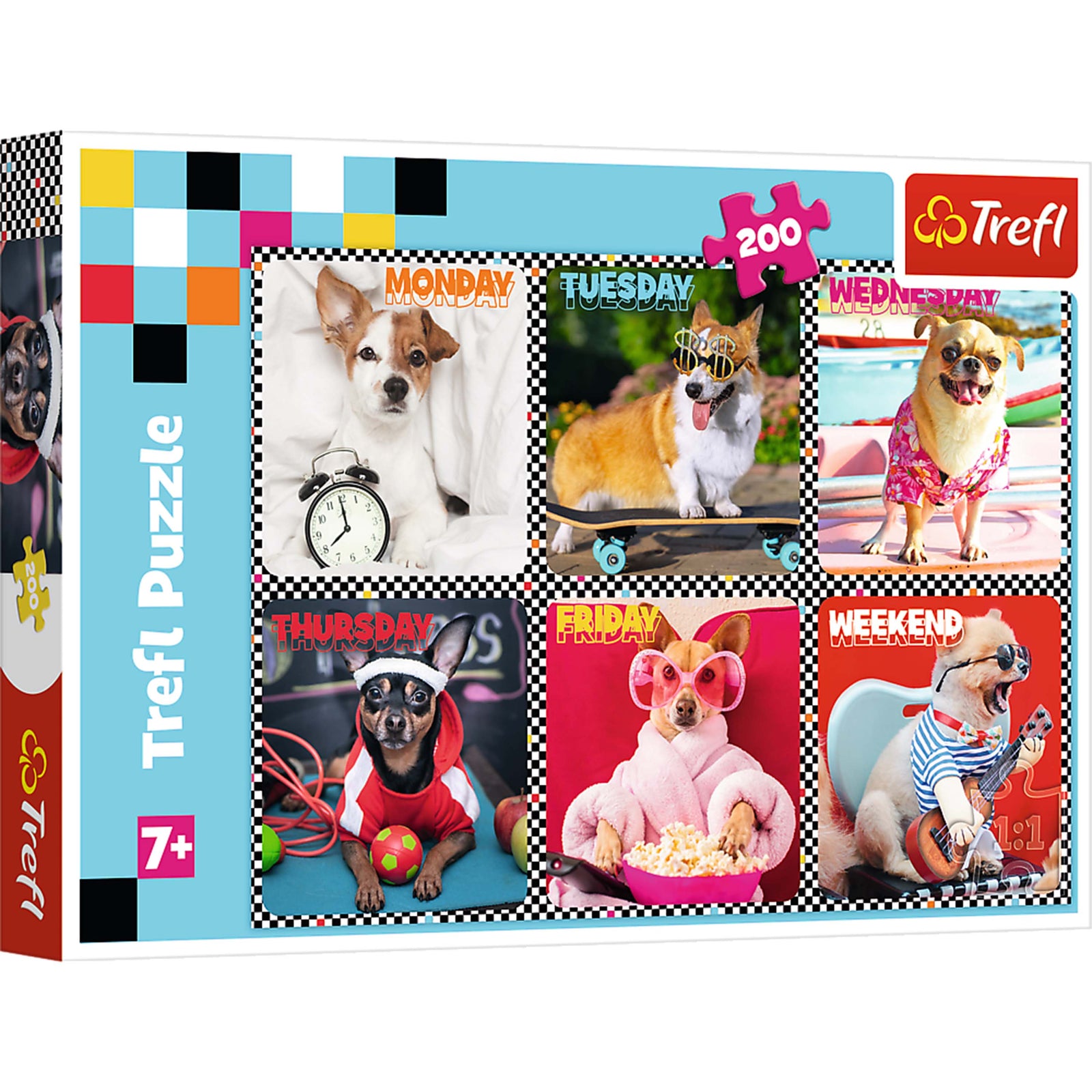 Trefl Red 200 Piece Kids Puzzle - Happy Dogs