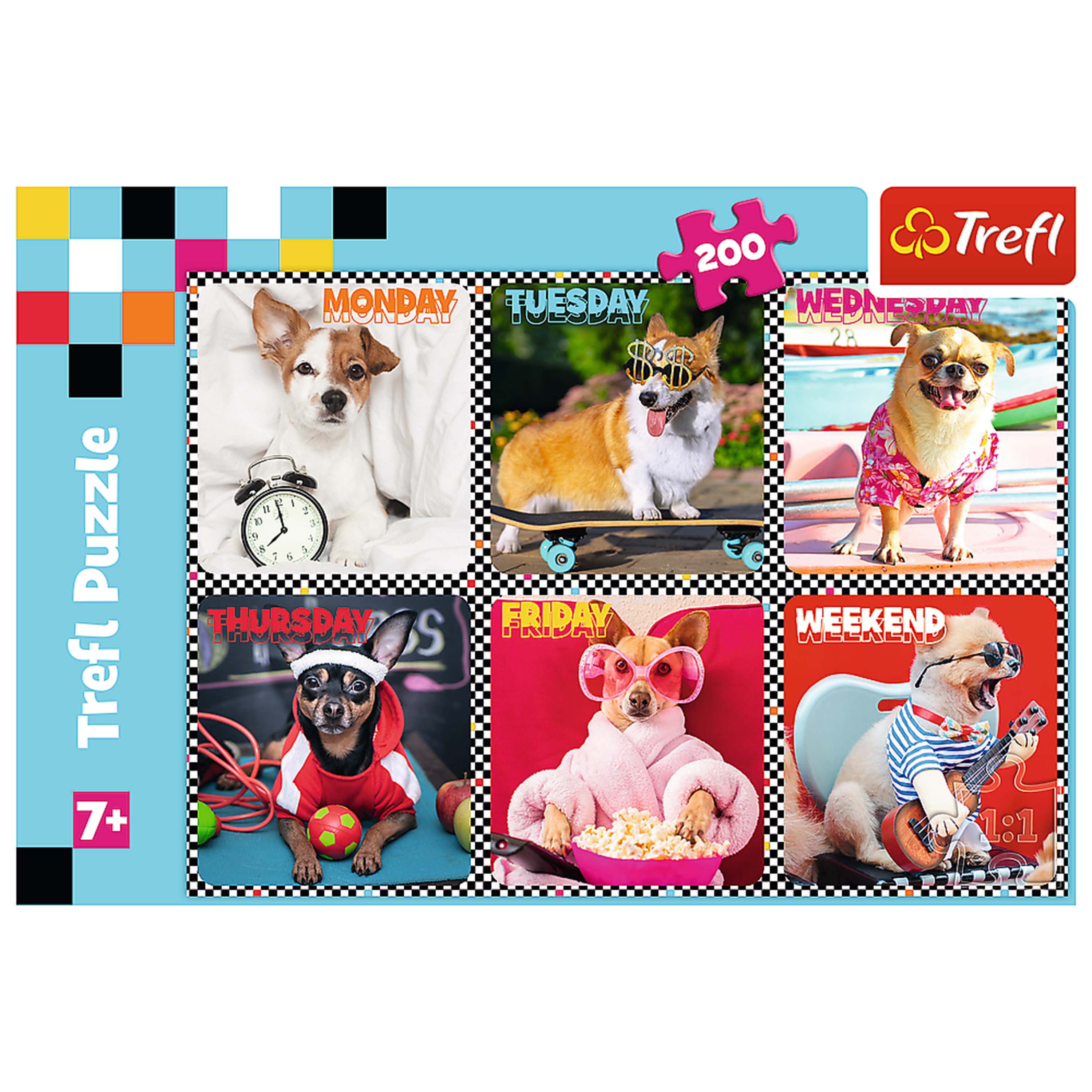 Trefl Red 200 Piece Kids Puzzle - Happy Dogs