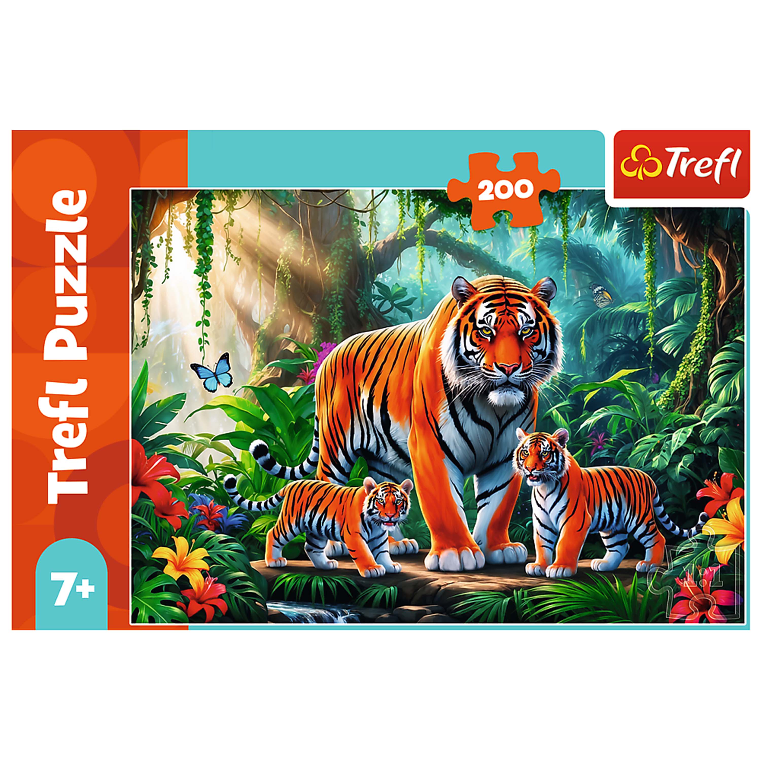 Trefl Kids Tiger Habits 200 Piece Puzzle