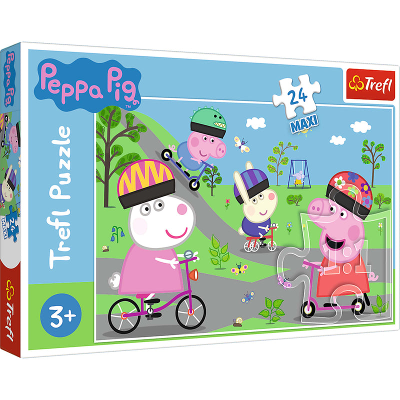 Trefl Maxi 24 Piece Puzzle - Peppa Pig's Active Day Jigsaw Puzzle