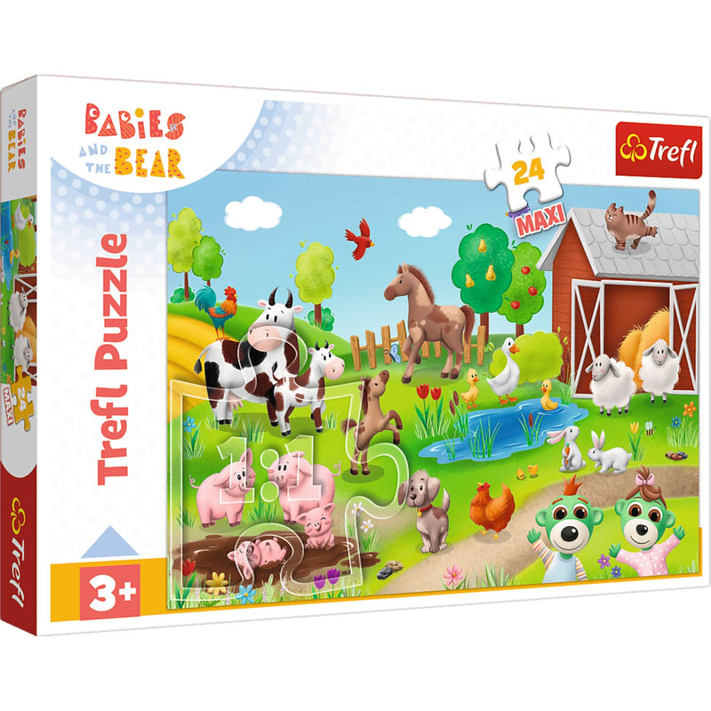 Trefl Babies and the Bear Babies & Animals 24 Maxi Kids Puzzle