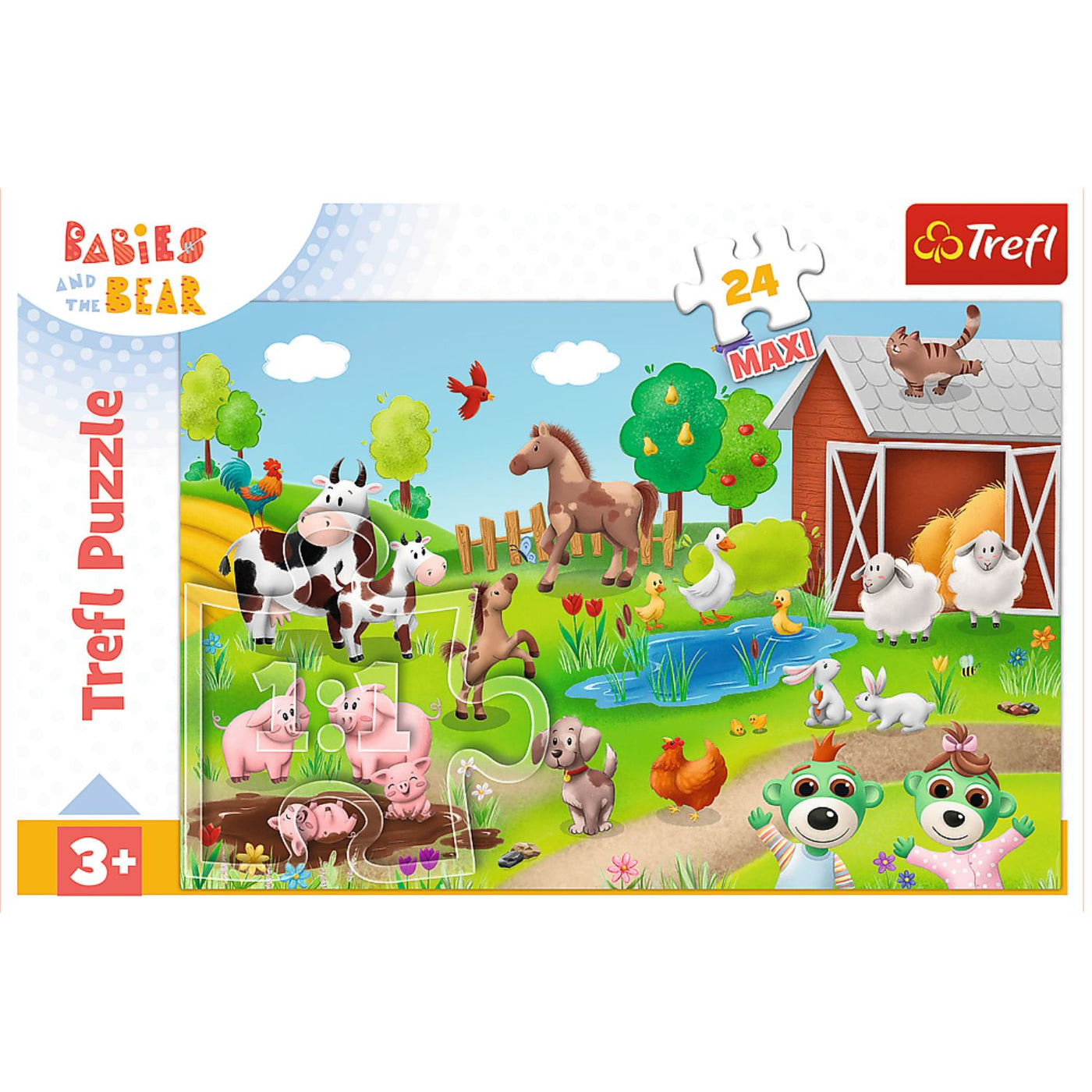 Trefl Babies and the Bear Babies & Animals 24 Maxi Kids Puzzle