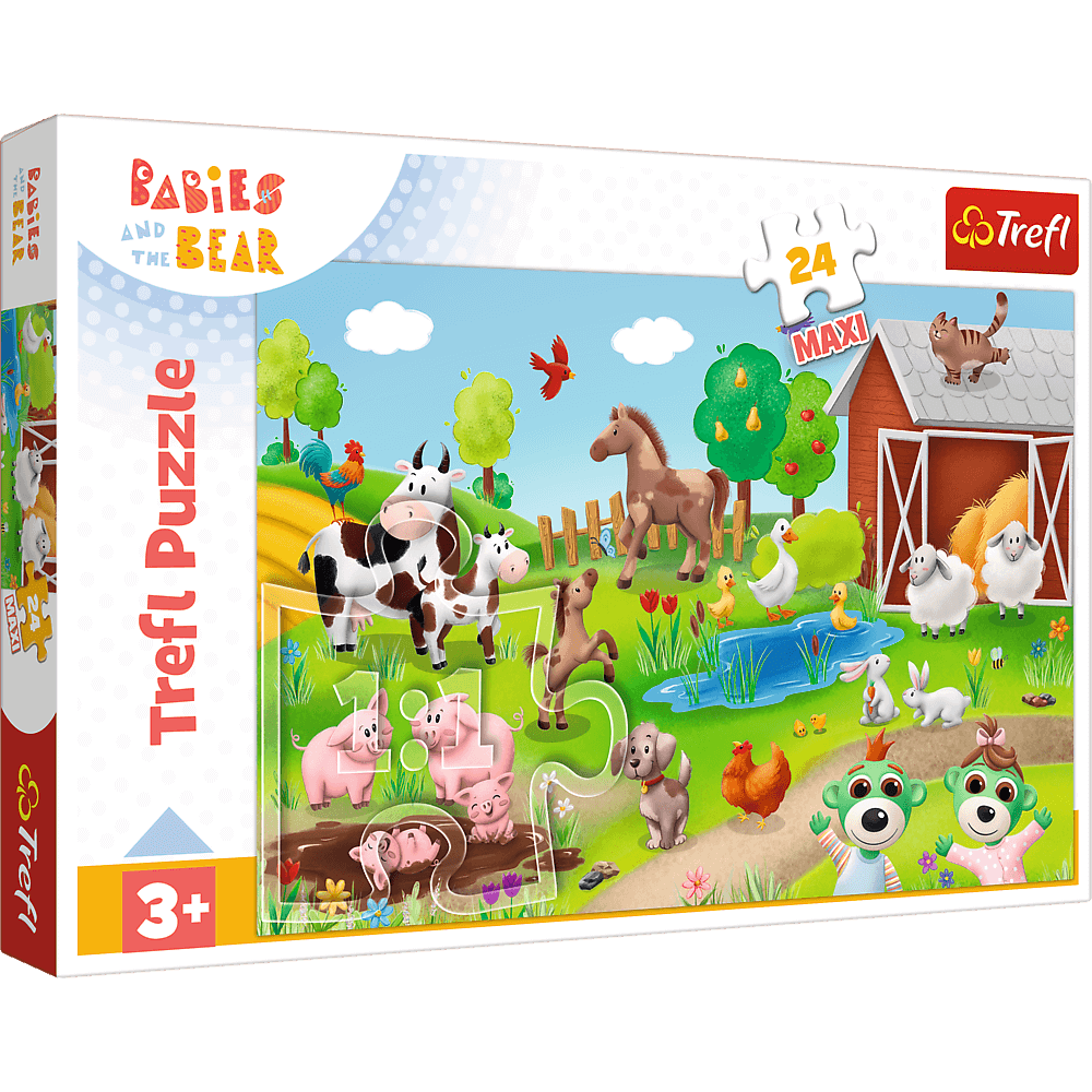 Trefl Babies and the Bear Babies & Animals 24 Maxi