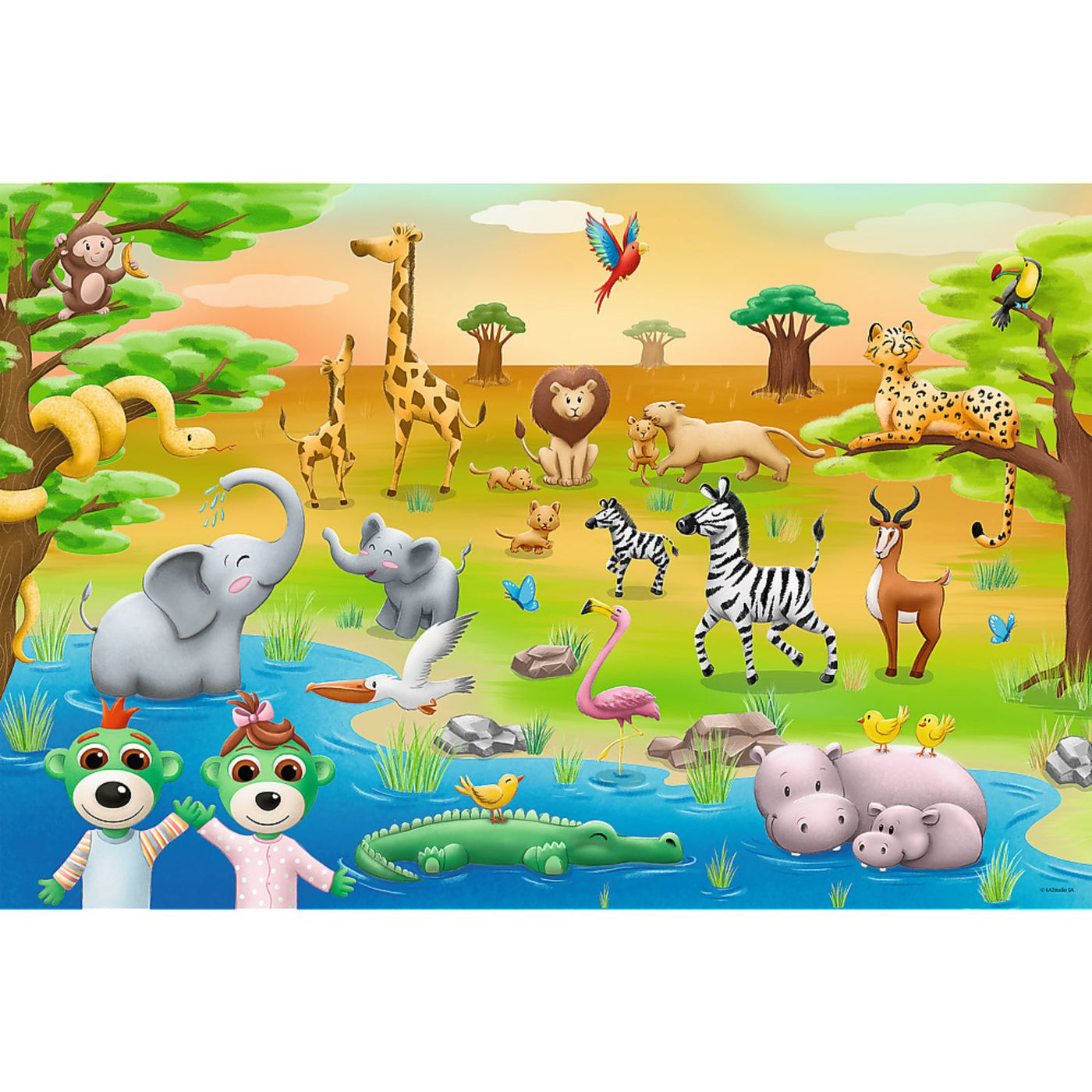 Trefl Babies & The Bear Babies on the Safari 24 Maxi Kids Puzzle
