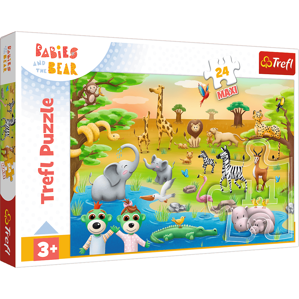 Trefl Babies & The Bear Babies on the Safari 24 Maxi