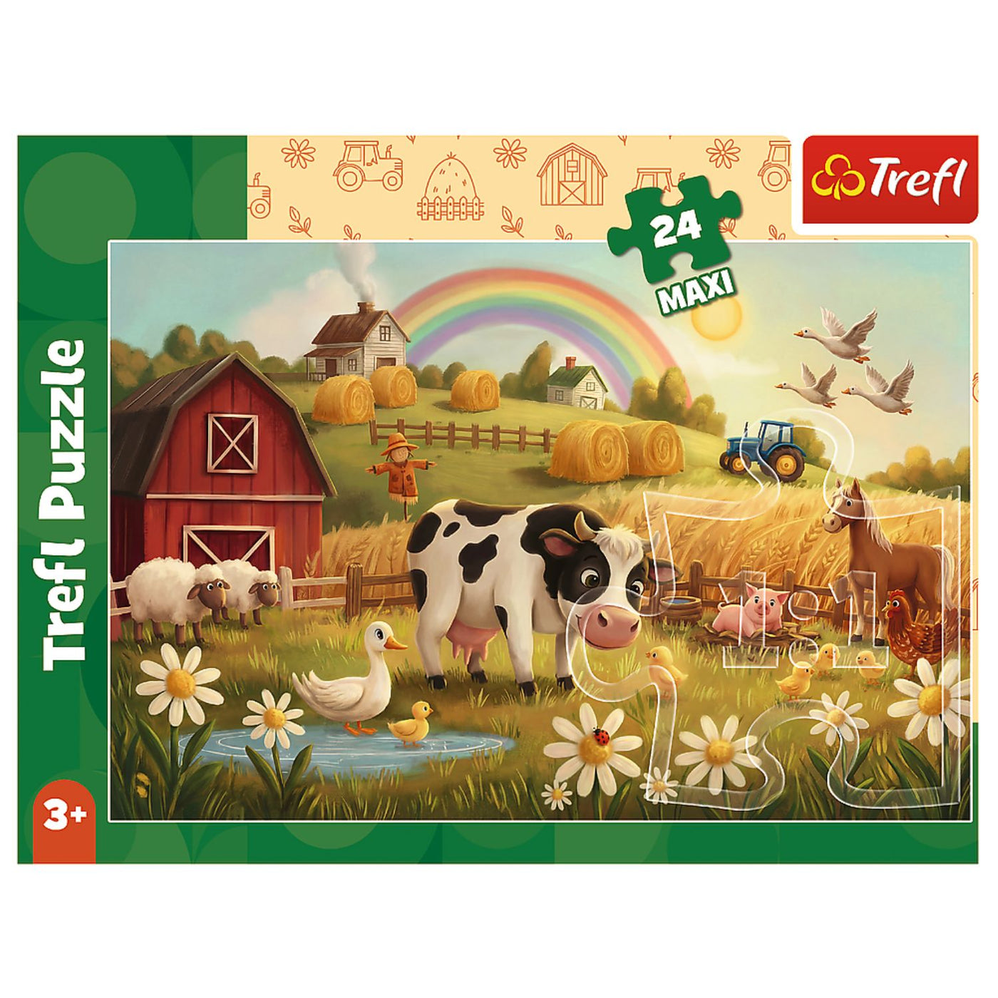 Trefl Babies & Bear Cow on the Farm 24 Maxi Kids Puzzle
