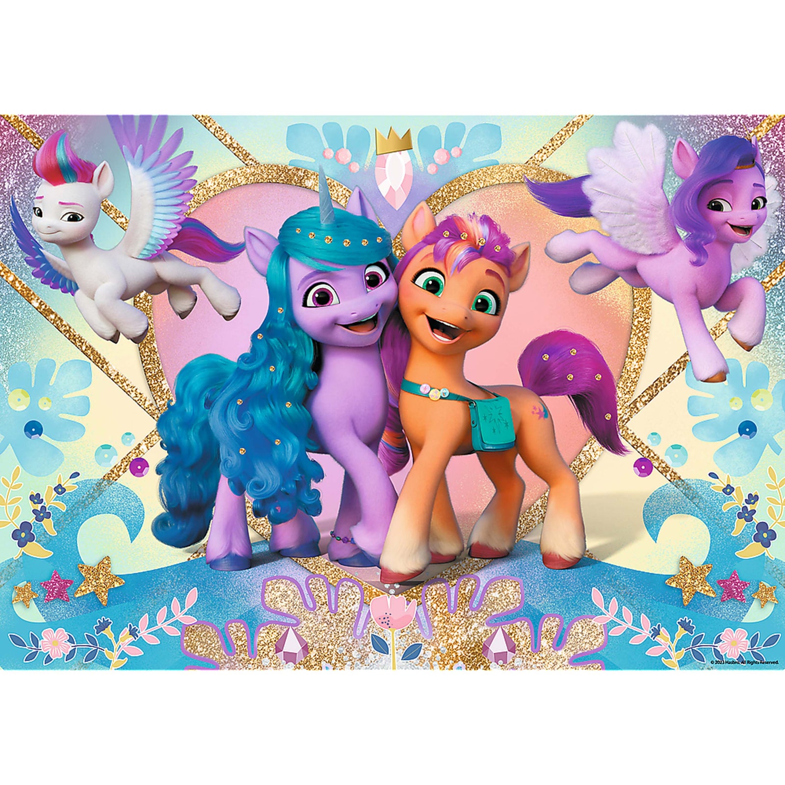 Trefl Red 100 Piece Glitter Puzzle - My Little Pony - Shiny Ponies