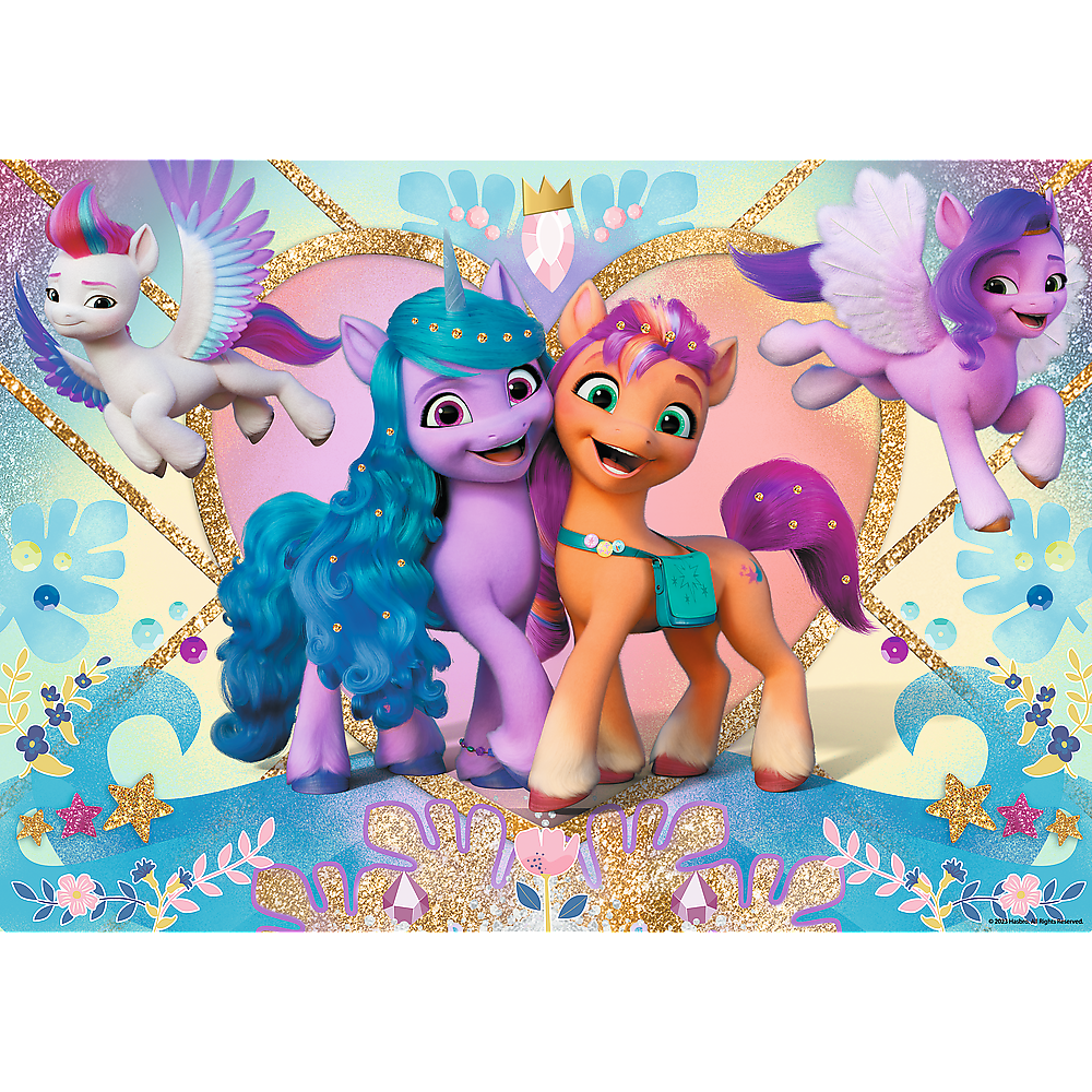 Trefl Red 100 Piece Glitter Puzzle - My Little Pony - Shiny Ponies