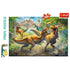 Trefl Red 160 Piece Kids Puzzle - Fighting Tyrannosaurs