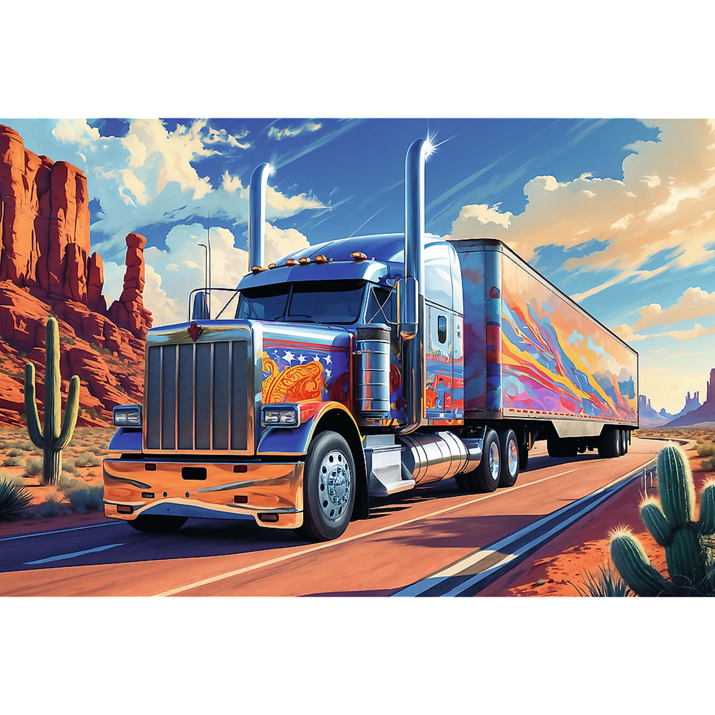 Trefl Kids Truck on The Road 160 Piece Puzzle
