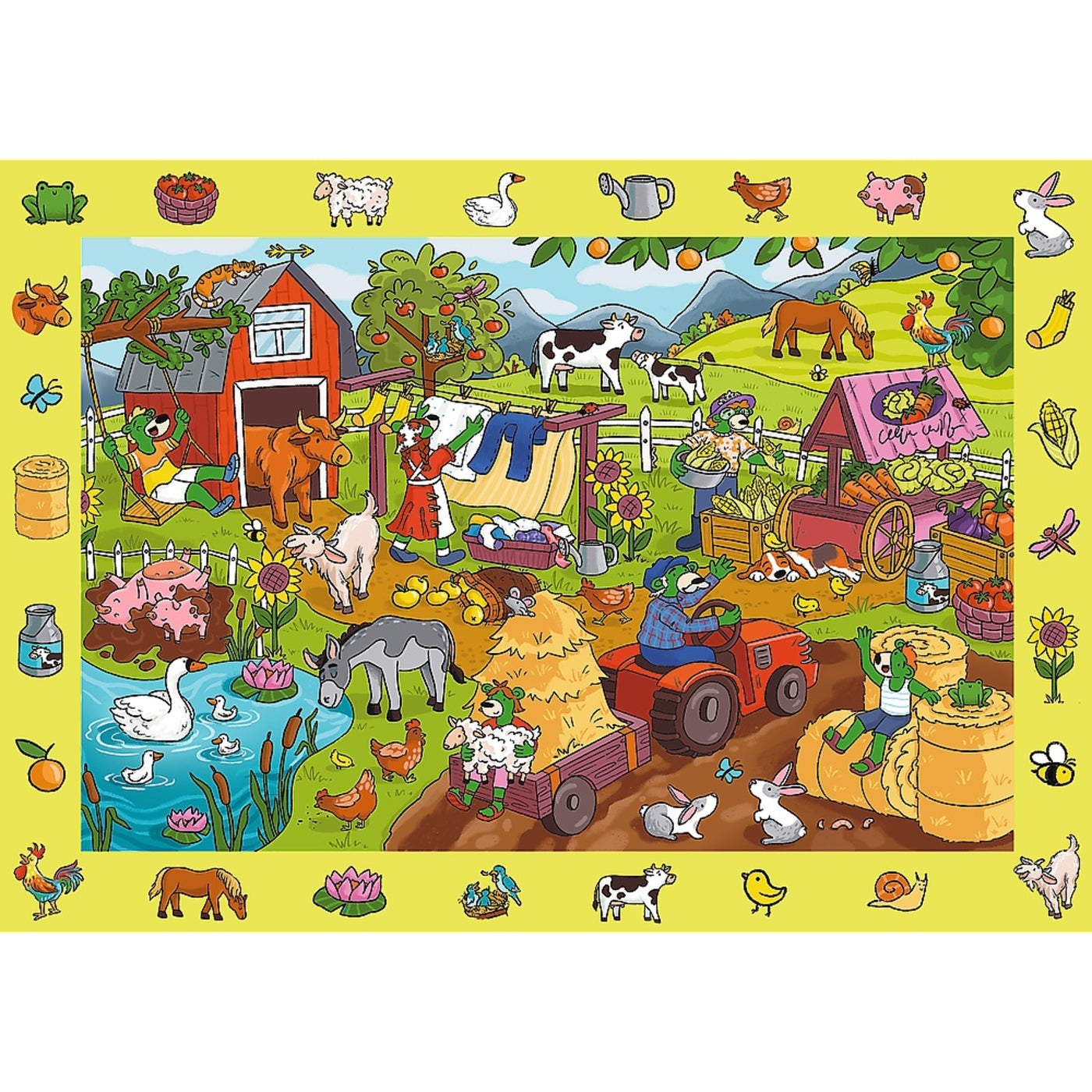 Trefl Kids 24 Piece Puzzle - Spy Guy - Farm - The Treflik Family