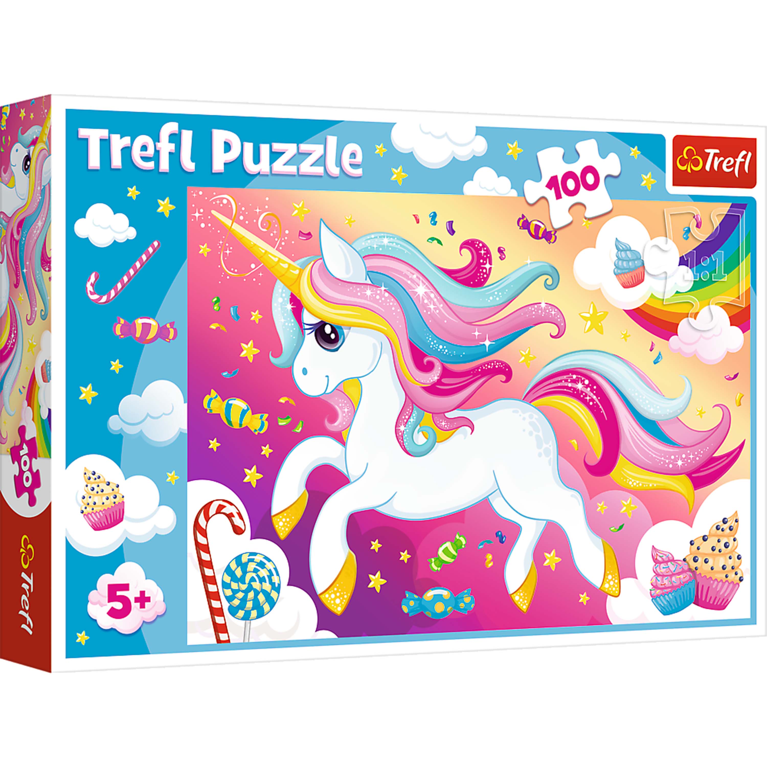 Trefl Red 100 Piece Kids Puzzle - Beautiful Unicorn