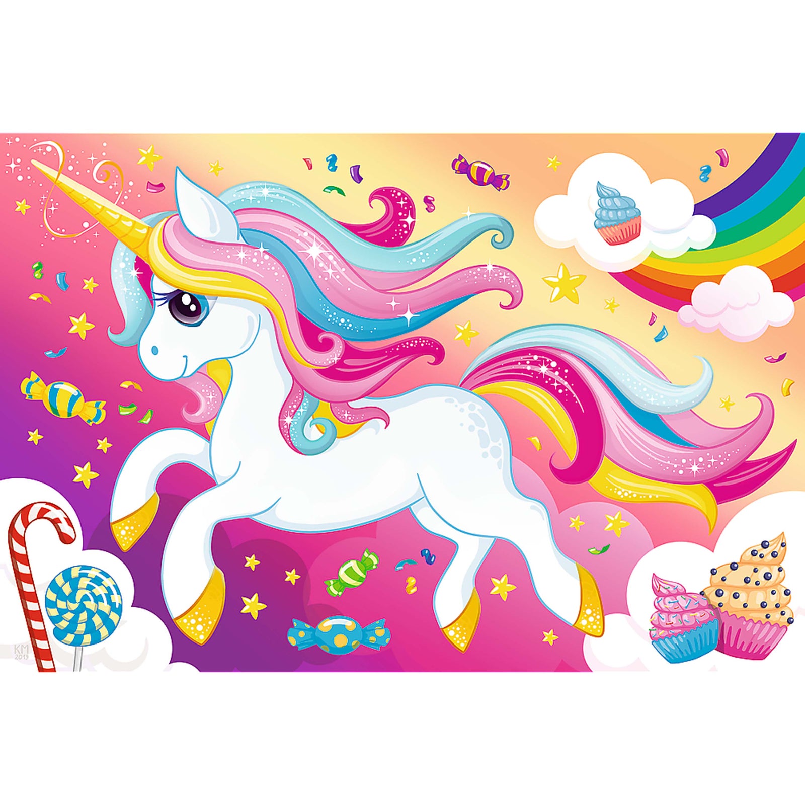 Trefl Red 100 Piece Kids Puzzle - Beautiful Unicorn