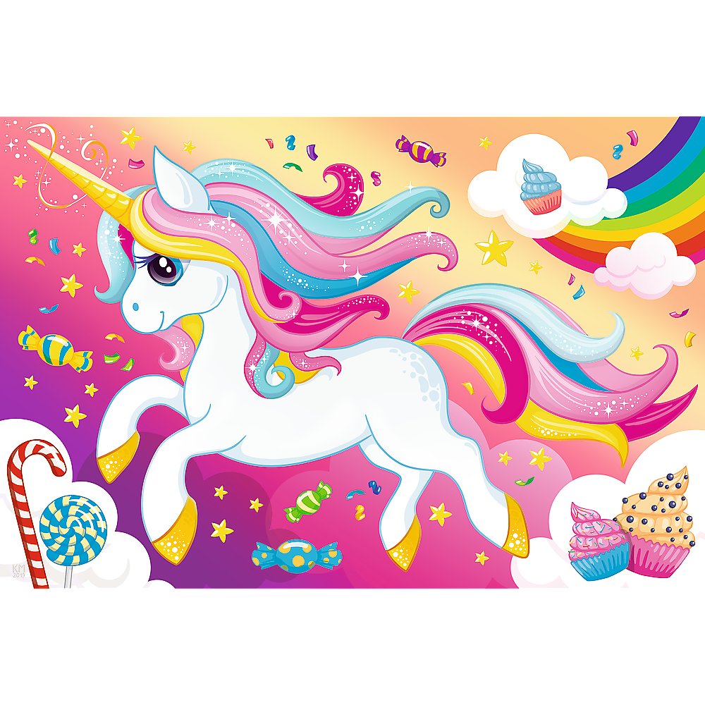 Trefl Red 100 Piece Kids Puzzle - Beautiful Unicorn