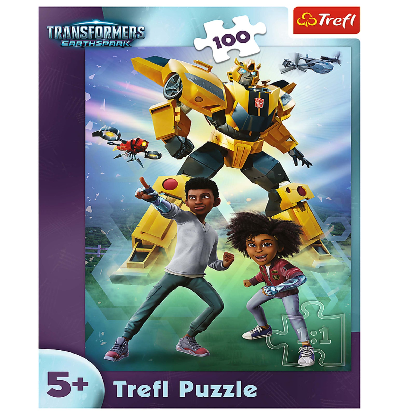 Trefl Red 100 Piece Puzzle - Transformers Team