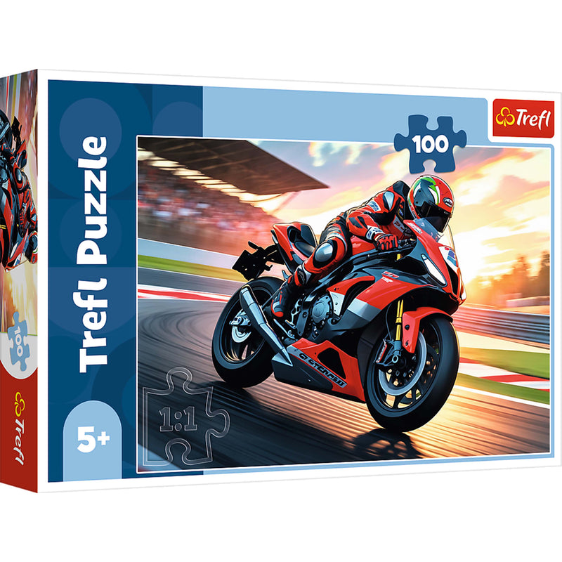 Trefl Kids Fast Motorbike 100 Piece Puzzle