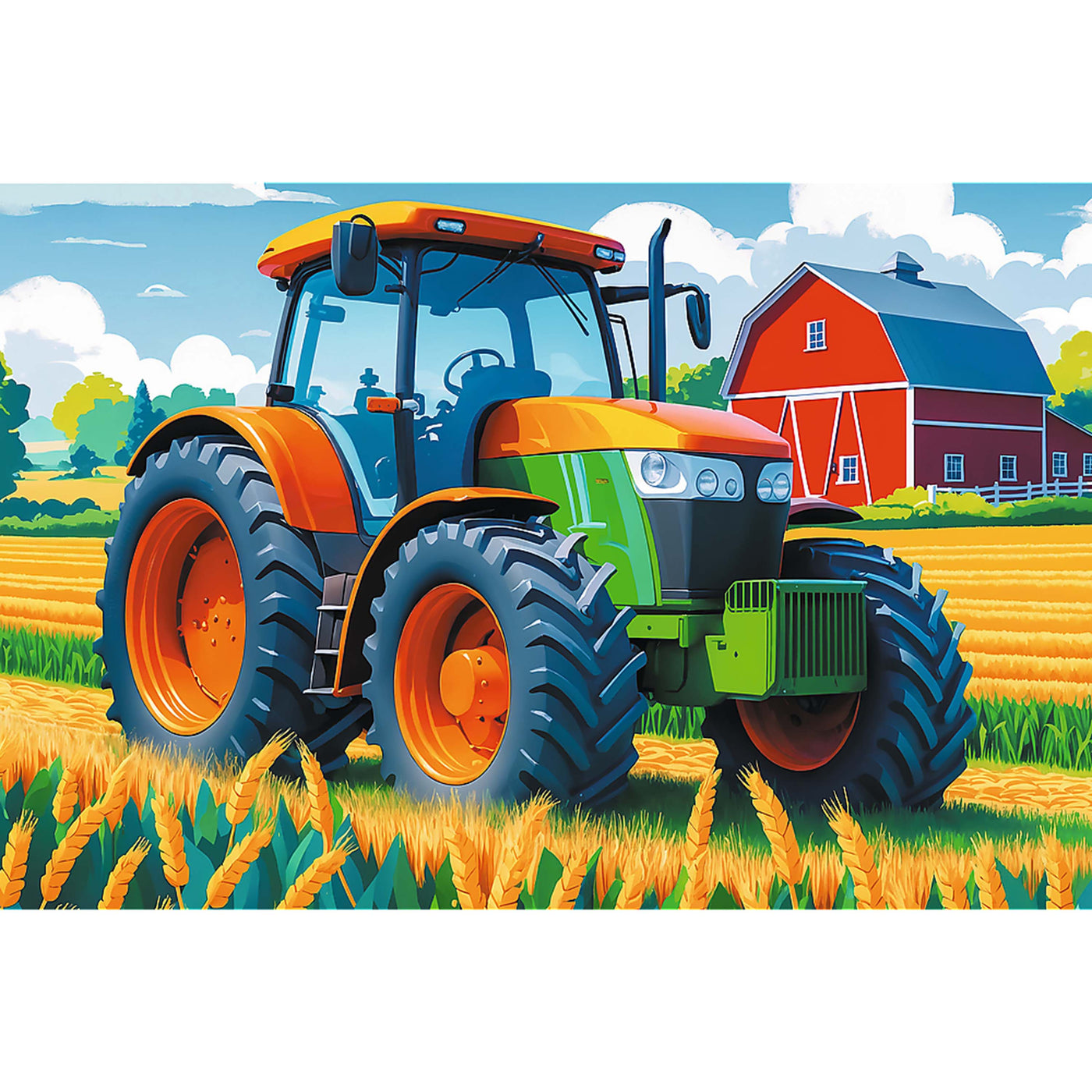 Trefl Kids Farmer s Vehicle 100 Piece