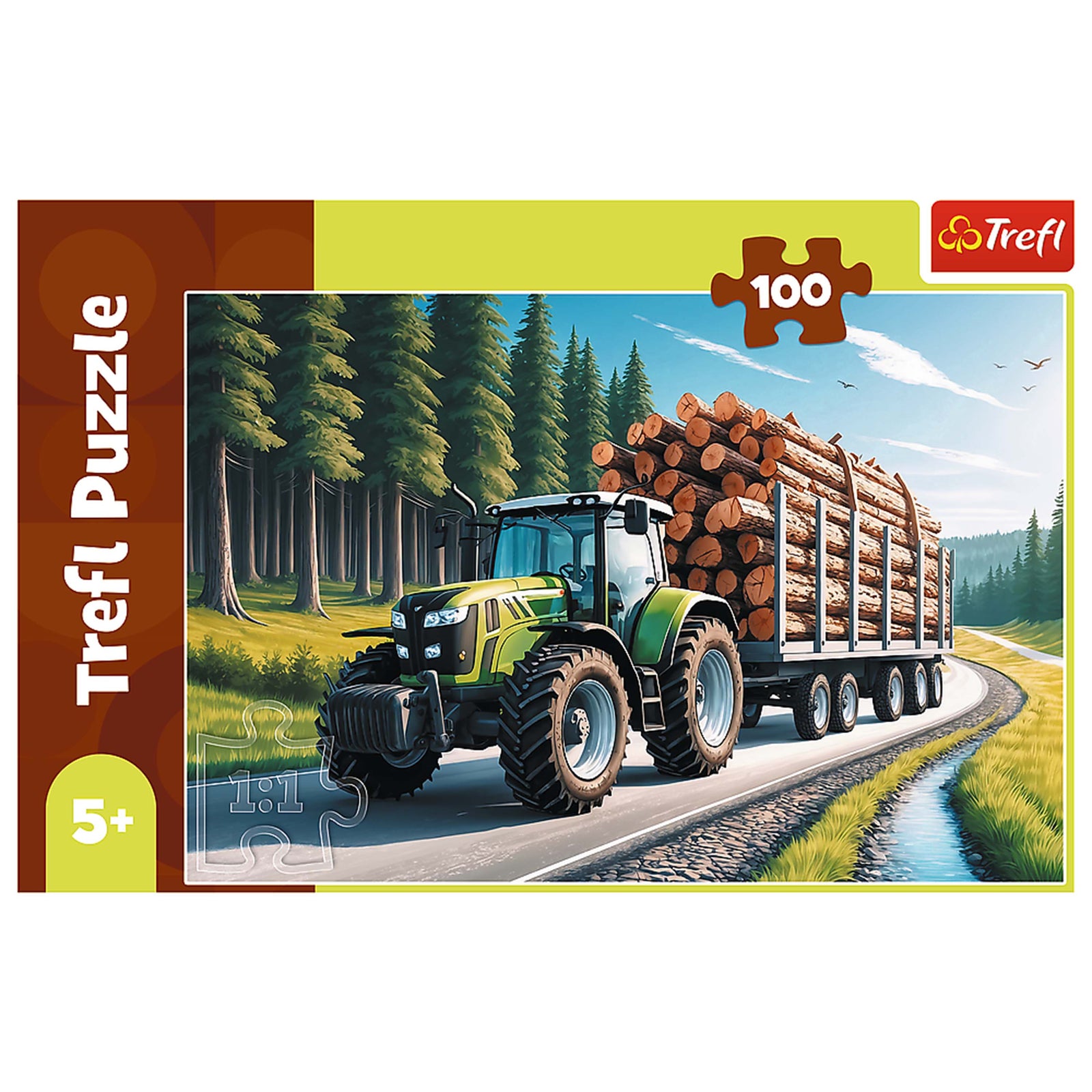 Trefl Kids Forestry Tractor 100 Piece Puzzle
