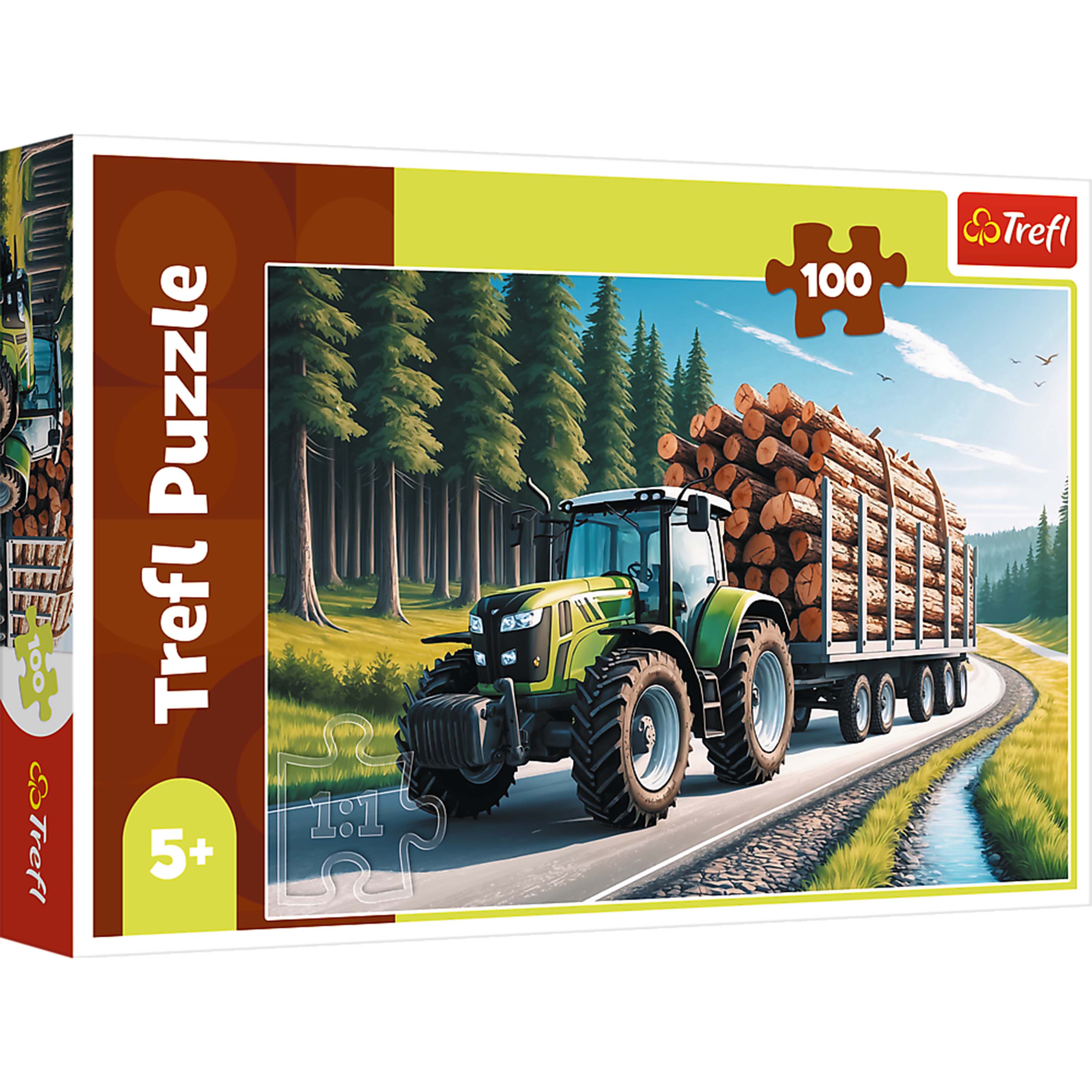 Trefl Kids Forestry Tractor 100 Piece Puzzle