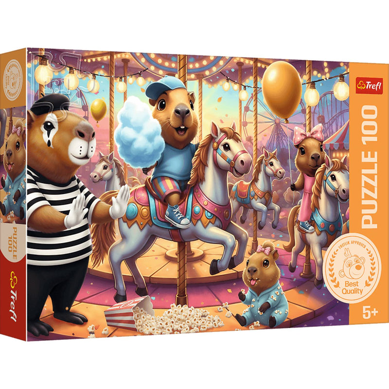 Trefl Kids Capybaras on Vacation 100 Piece Kids Puzzle