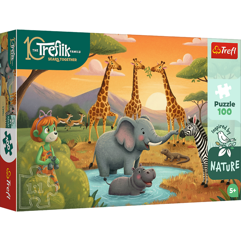 Trefl Kids Treflik Family - The Cheerful Crew 100 Piece Puzzle