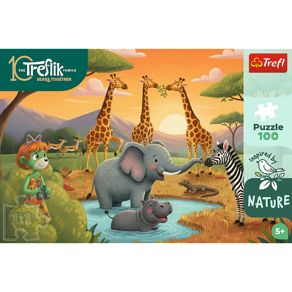 Trefl Kids Treflik Family - The Cheerful Crew 100 Piece Puzzle