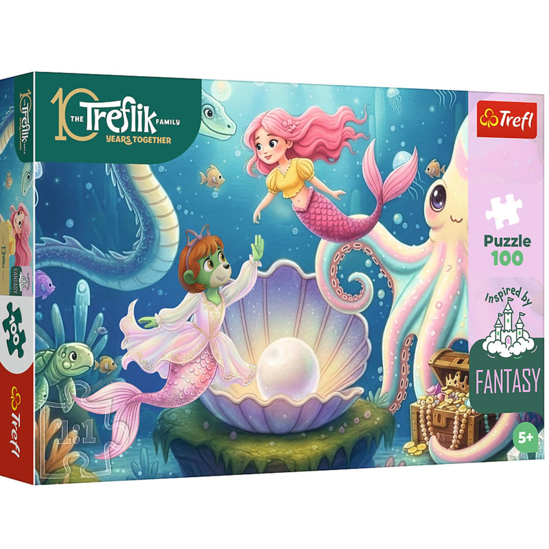 Trefl Kids Inspired By Fantasy In The Land of Mermaids 100 Piece Kids Puzzle