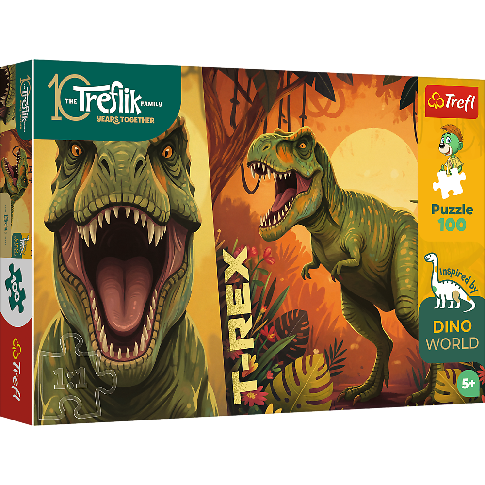 Trefl Kids Treflik Family -  Inspired By Nature T-Rex 100 Piece Puzzle
