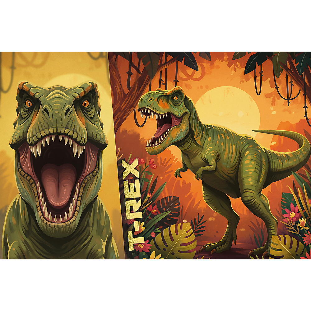 Trefl Kids Treflik Family - Inspired By Nature T-Rex 100 Piece Puzzle