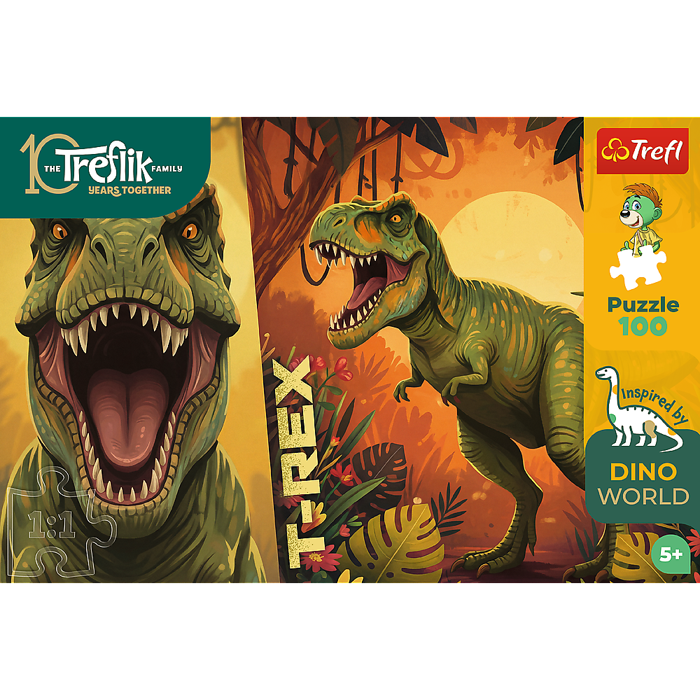 Trefl Kids Treflik Family - Inspired By Nature T-Rex 100 Piece Puzzle