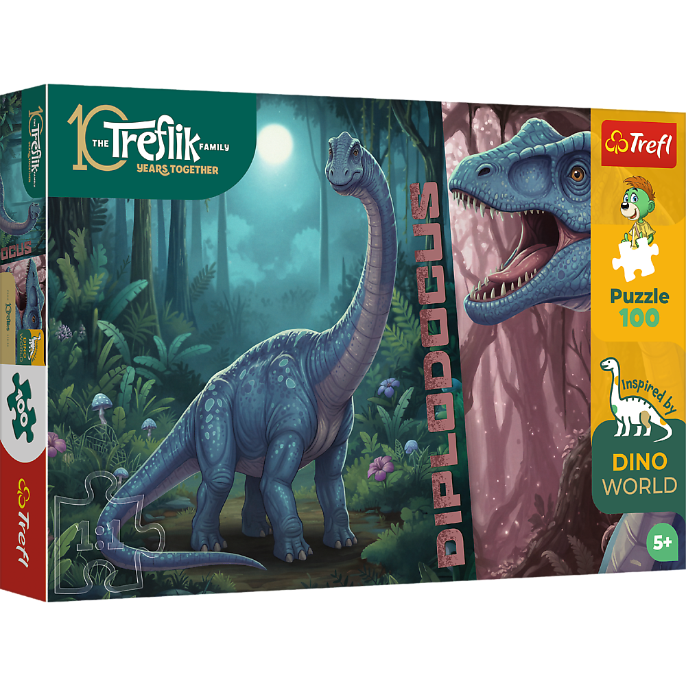 Trefl Kids Treflik Family - Inspired By Nature Diplodocus 100 Piece Puzzle