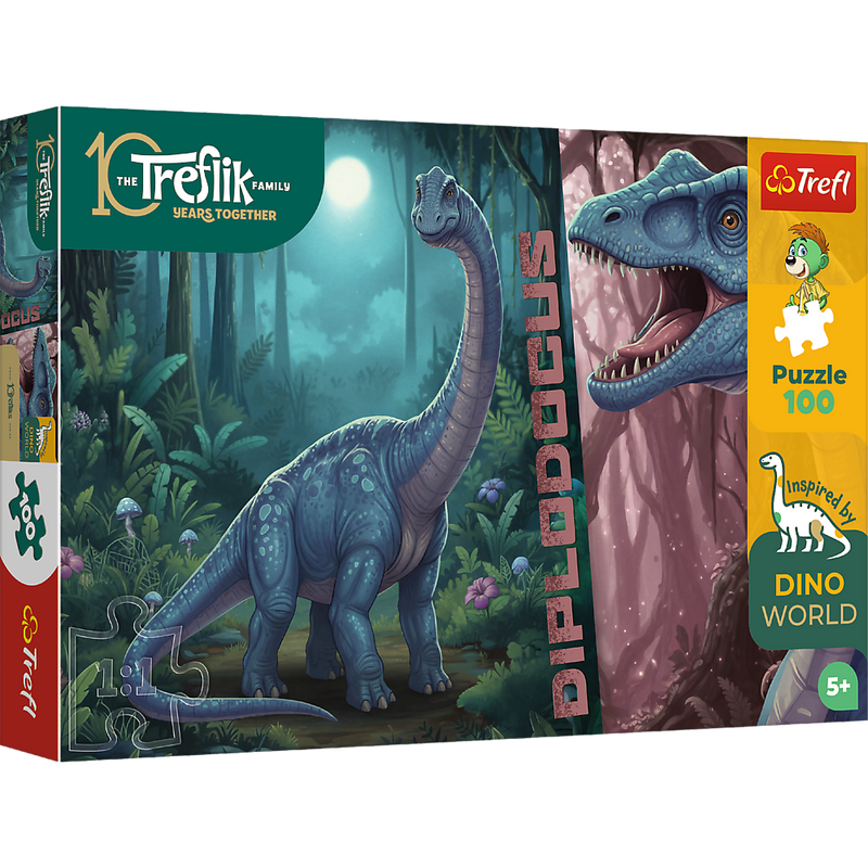 Trefl Kids Treflik Family -  Inspired By Nature Diplodocus 100 Piece Puzzle