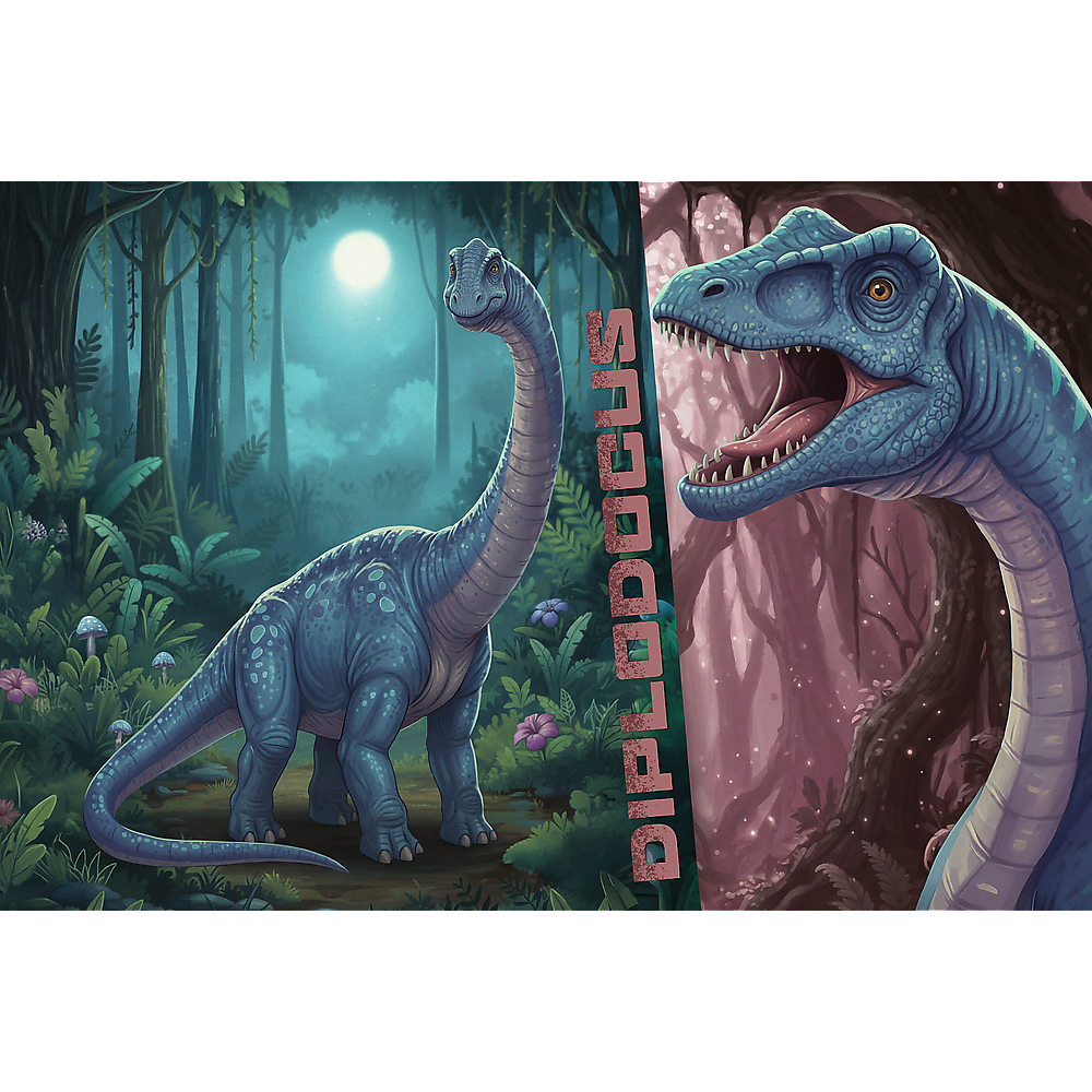 Trefl Kids Treflik Family -  Inspired By Nature Diplodocus 100 Piece Puzzle