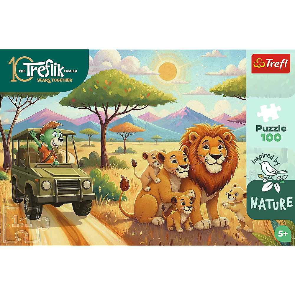 Trefl Kids Treflik Family - Inspired By Nature Lions 100 Piece Puzzle