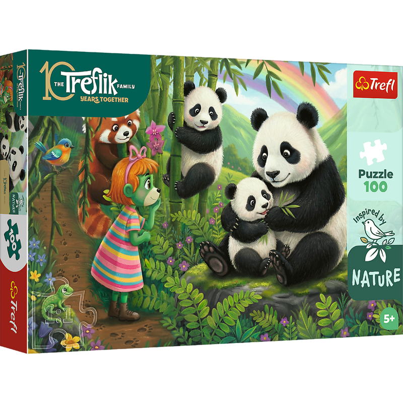 Trefl Kids Treflik Family -  Inspired By Nature Pandas 100 Piece Puzzle