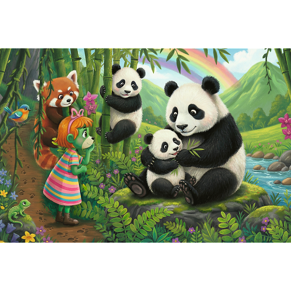 Trefl Kids Treflik Family - Inspired By Nature Pandas 100 Piece Puzzle