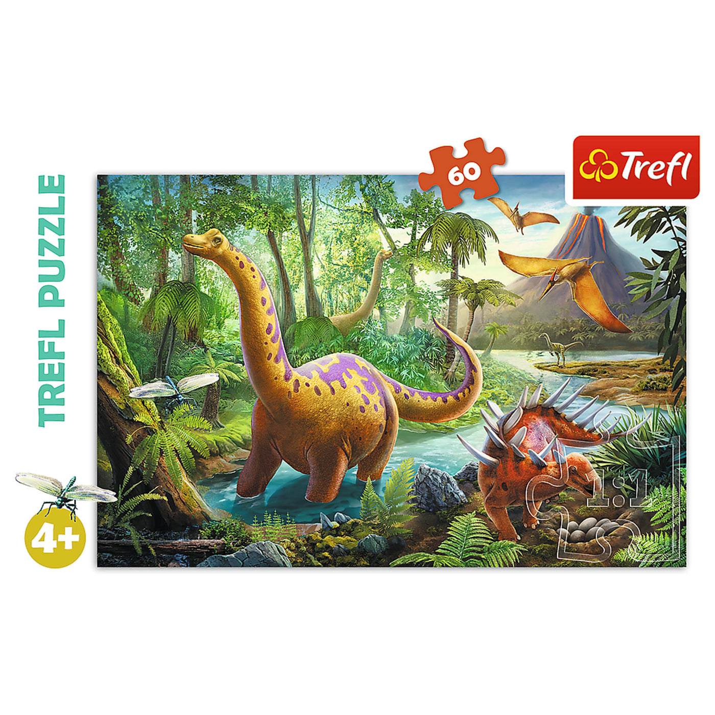Trefl Preschool Dinosaur Migration 60 Piece Puzzle