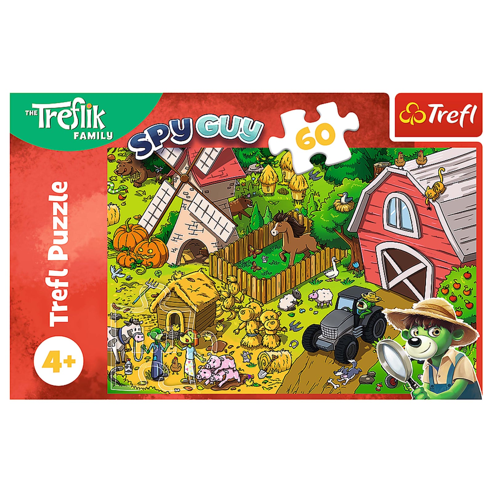 Trefl Kids Treflik Family - Trefliks on the Farm 60 Piece Puzzle