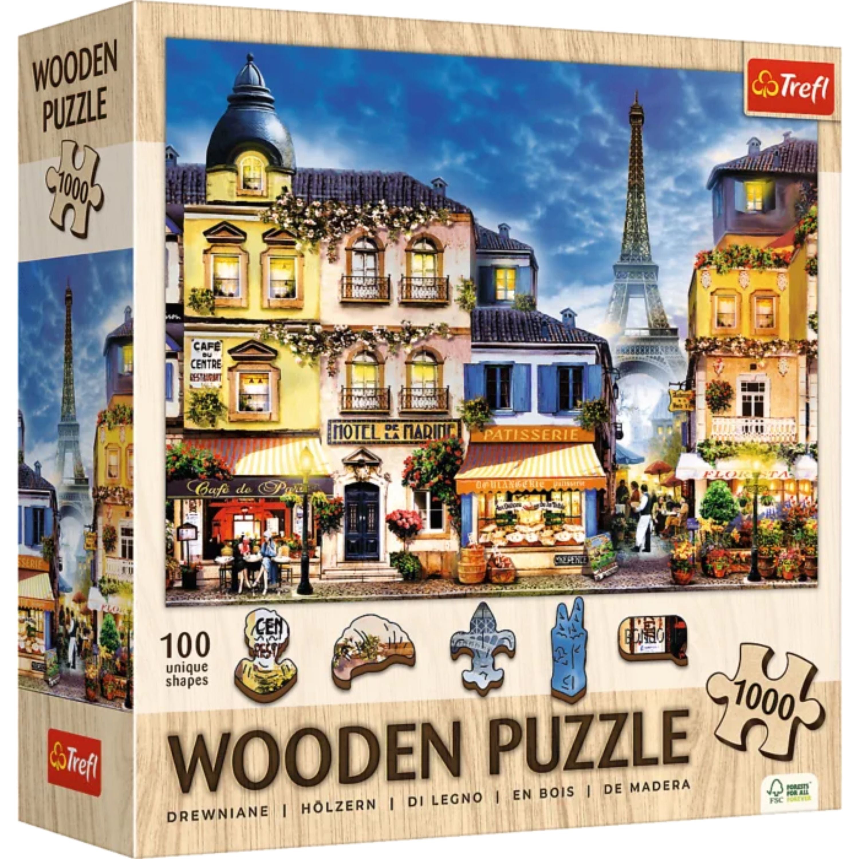 Trefl Wood French Alley 1000 Piece Wooden Puzzle