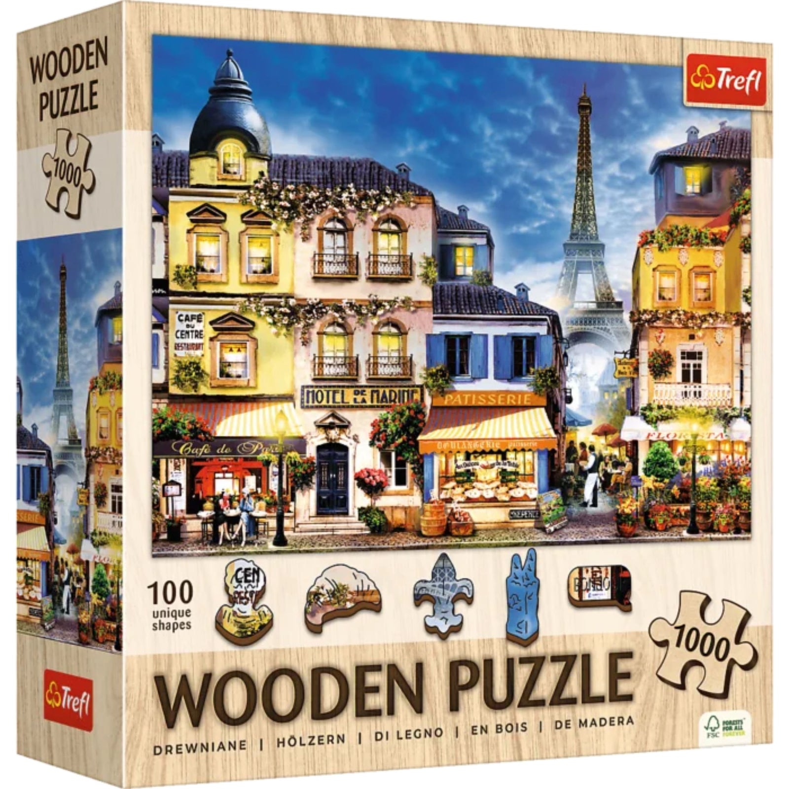 Trefl Wood French Alley 1000 Piece Wooden Puzzle