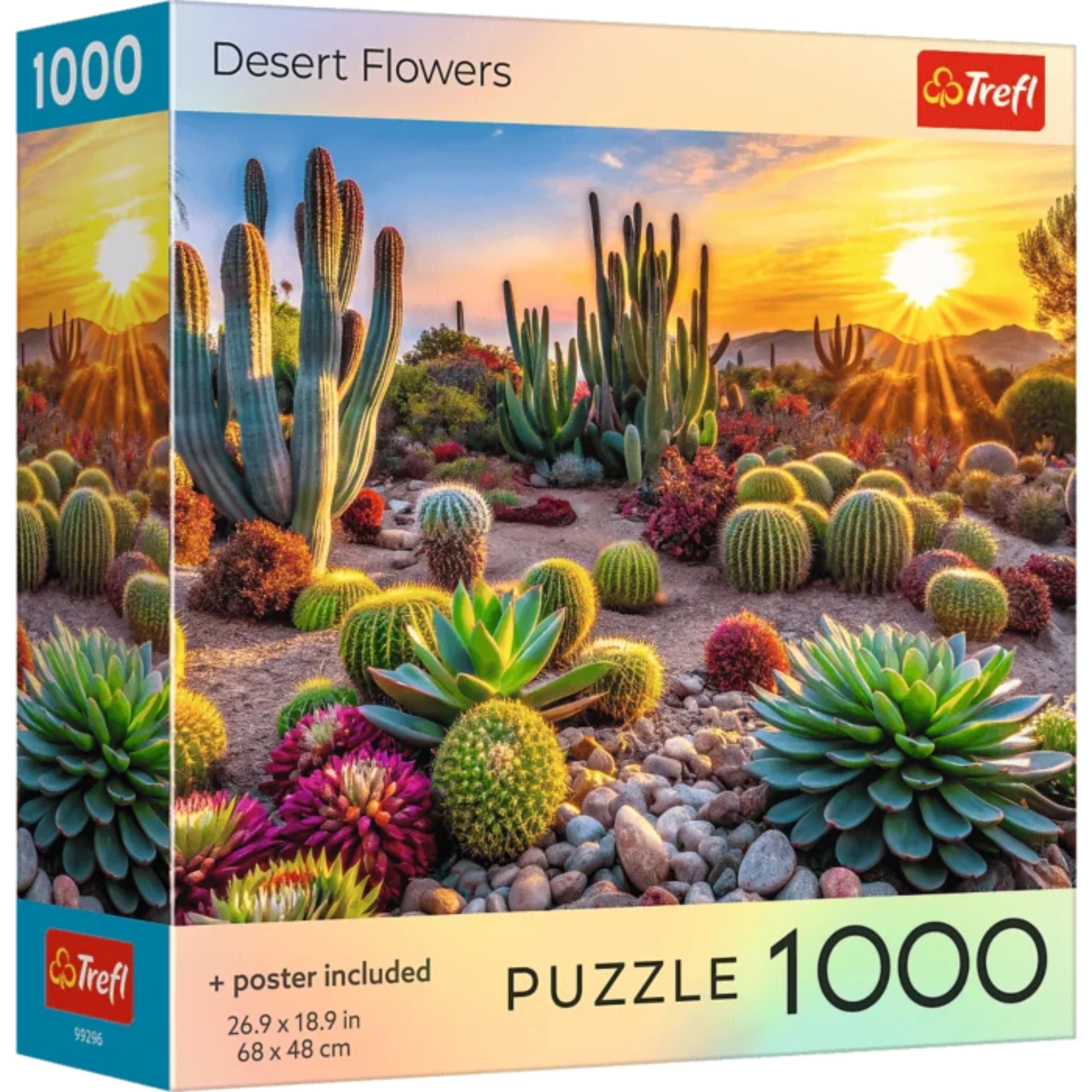 Trefl Red Desert Flowers 1000 Piece Puzzle