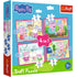 Trefl 4 in 1 (12, 20, 24 & 15 Piece) Puzzle - Peppa Pig Loves Adventures
