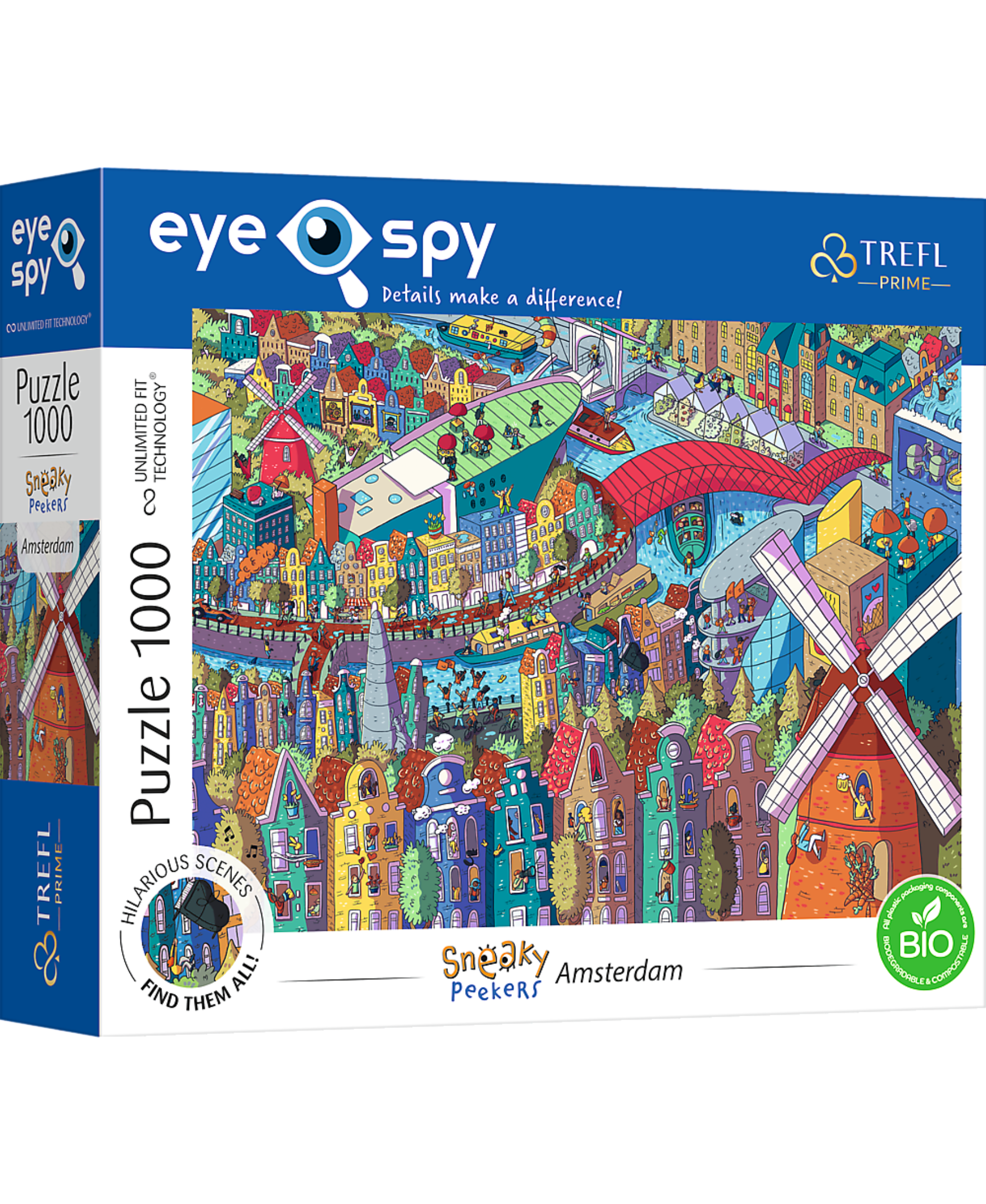 Trefl Prime Eye Spy 1000 Piece Puzzle - Sneaky Peakers: Amsterdam