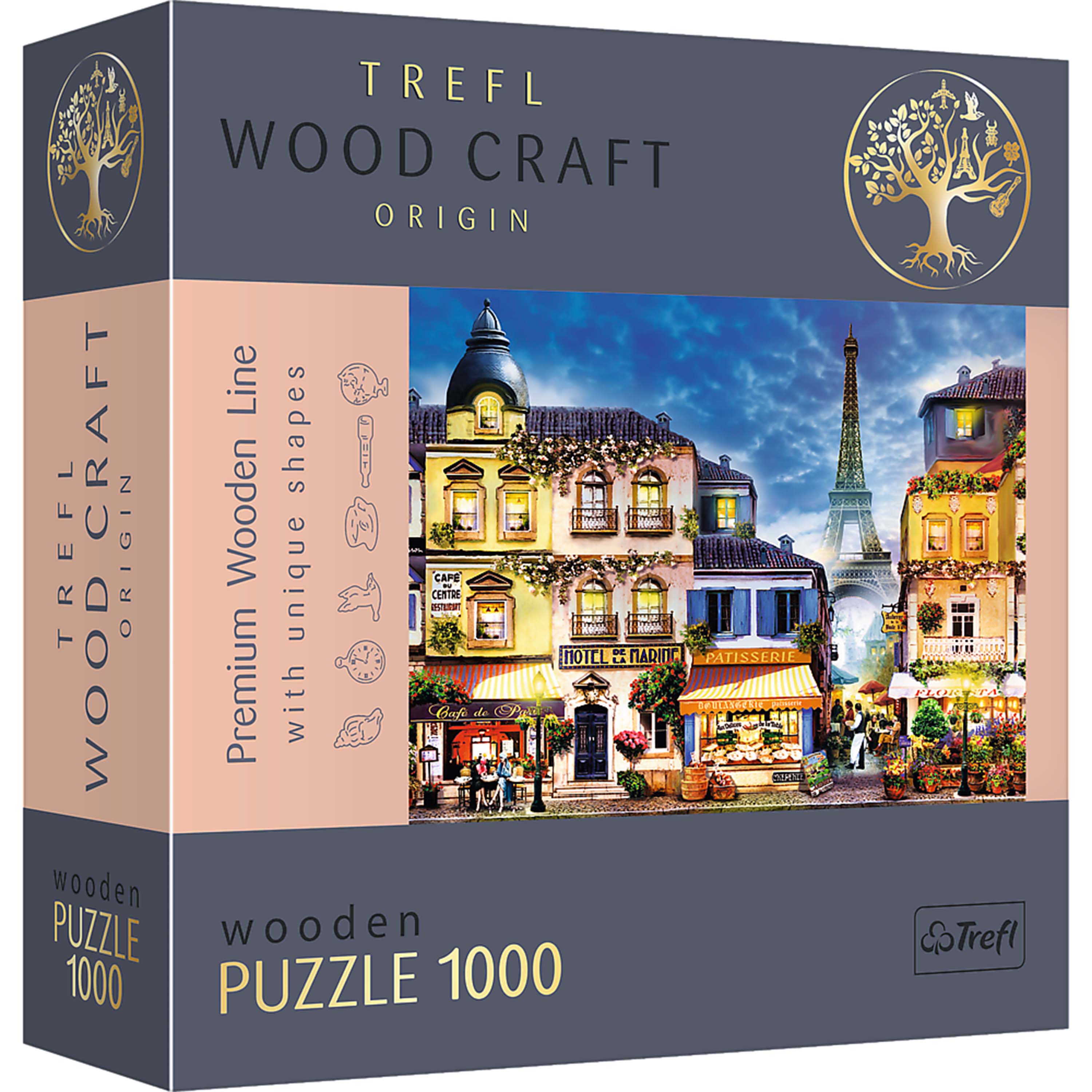 Trefl Wood Craft 1000 Piece Wooden Puzzle - French Alley