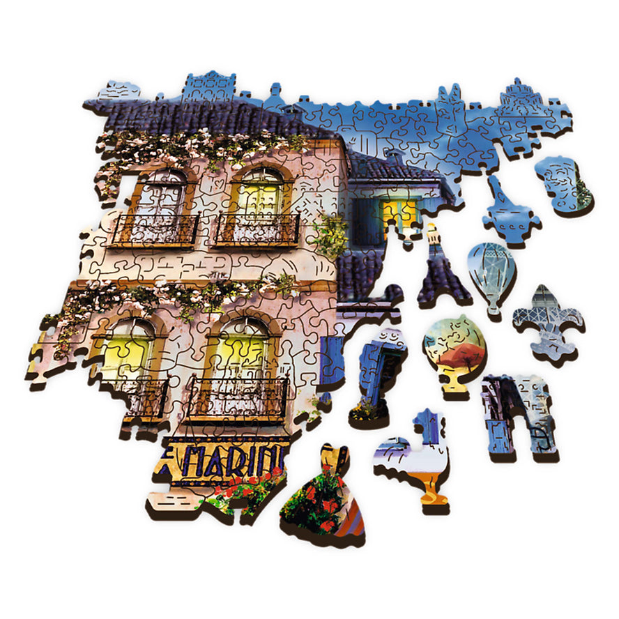 Trefl Wood Craft 1000 Piece Wooden Puzzle - French Alley